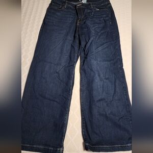 Lane Bryant Dark Blue Flare & Wide Leg Jeans